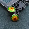 10 Stück kleine Emaille-Blumen, lose Perlen, DIY Cloisonné-Zubehör, Spacer-Perlen, Schmuckherstellung, Charm-Armband, Ohrringe, Halskette