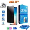 Anti Spy Privacy Tempered Glass Screen Protector for iPhone 11 12 13 14 PRO MAX Plus XR XS 7 8 PLUS with Retail Box Package