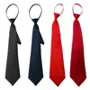 Fliege im College-Stil, Damen-All-Match-Studenten-Reißverschluss, Pfeiltyp, fauler Trend, langärmelige schwarze Krawatte für Herren