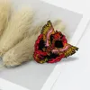 Pins broches krachtige spirituele vlammende Phoenix Email Pin Glitter Fiery Bird Brochransformatie Dood en wedergeboorte in zijn vuurpinspinspin