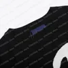 22SS Hommes Designers T-shirts Tee-shirt Tricot Visage Imprimer Manches courtes Col ras du cou Streetwear Abricot noir Xinxinbuy S-L
