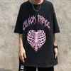 女性TシャツゴスY2KハラジュクトップハロウィーンプリントルーズショートスリーブカワイイアニメグラフィックTシャツトップ220527