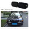 الجبهة المركز الأمامي واسعة الكلى غطاء محرك السيارة سباق السيارات الشوايات مات أسود شواية ل BMW E38 1997-2001