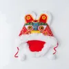 Berets Chinese Costumes Accessories Hand Made Baby Hat Traditional Tiger Cap Year Birthday Wear Infant Boy Girl Winter HatsBerets 8684311