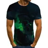 Camisetas para hombres 2022 Verano Casual Street Fashion Camiseta Manga corta Suelta Impresión 3D Slim Cuello redondo Jersey 110-6XL