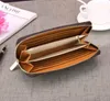 Fashion Mens Women Designer Claking Portefeuille Pu en cuir portefeuille Single Zipper portefeuille Lady Madies Long Classical Purse Card 60017308G