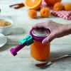 1pcs Silicone Zipper Can Opener Multifunctional Non-slip Kitchen Tools Professional Handheld Manual Lid Opener Manual Jar Opener