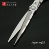 titan professional scissors hairdressing salon barber cutting japan vg10 stainless steel 220317
