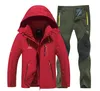 Men's Tracksuits Winter Men's Sportswear Stormsuit Ski Suit Windproof Mountaineering SuitMen's