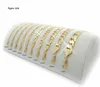 Italiensk Figaro Link Chain Halsband 14k massivt fint guld 60cm 4 till 6 8 10mm 12