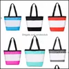 Single Storage Bags Organizer Shoder Urban Simple Diagonal Large Capacity With Letter Laser Nylon Short-Distance Small Square Bag Drop Deliv