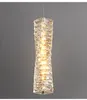 Luxury Crystal Pendant Light Small Chandelier Bedroom Bedside Lamp Postmodern Minimalist Single-Head Living Room Decor