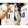 Xflspcustom NCAA Nevada Wolf Pack College كرة السلة لكرة السلة ، جيرسي مخيط كالب مارتن جالين هاريس ليندسي درو جونسون كودي كارولين أبيض