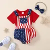 Одежда наборы детские девочки День независимости День одежды набор сплошной футболки с коротким рукавом с коротким рукавом