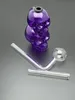 Pipe Hot Selling Purple Skull Bone Mini Glass Hookah