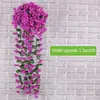 Симуляция фиолетовая стена висит домашнее украшение свадьба Ханафуджи Большой фиолетовый висящий корзина цветок