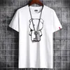 EST T Shirt for Men Clothing Fitness White O Neck Anime Man Tshirt للذكور S6XL Men Tshirts Goth Punk 220521