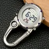 Pocket Watches Multifunktion ansluter carabiner titta på sport digital bärbar miniklipp på modegåvor för män kvinnorpocket