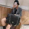 Brand designer handbags Korean version of large-capacity rhombic chain shoulder bag fashion all-match messenger bag 220409