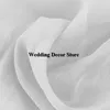 2PCS 1.4x2.6M Sheer Backdrop Curtains Polyester Arch Drapes Fabric White Party Background Drapes P o Booth Wedding Decorations