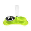 Cuenco para perro de acero inoxidable con forma de hueso, 3 uds., cuencos dobles para beber, alimentador 1299 D3