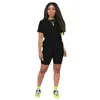 Summer Plus Size 3XL 4XL Solid Tracksuits Women T-shirt Shorts Cotton 2 Piece Sets Sweatsuits Casual Shirts Short Pants Desinger Clothes