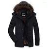 Jaqueta de inverno com capuz de algodão Homem aquecido 6xl Long Parka Jackets Man Coats Fur casual por Parkas Mens MP0121 Phin22