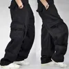 Мужские брюки плюс размер хип -хоп бегут спортивные штаны для мужчин и женщин уличная одежда Большой карманные грузы повседневные бессмысленные мешковатые брюки DRA