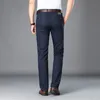 Browon marca calças homens casual meados calças longas macho fibra de bambu de fibra reta calça homens verão fino tamanho grande 29-42 220325