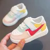 Baby patchwork schoenen peuter meisjes jongens sportschoenen mode baby kinderen casual schoenen lederen eerste wandelaar sneakers 0-3y g220517