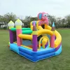 Mats Happy Kids Toys Playground Jumping Slide Bouncer Combo Uppblåsbar Bouncy Castle Bounce House till salu 757 E3