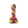 Bongs de silicona Tubos de agua irrompibles con un tazón de vidrio de 18 mm Cachimbas de vidrio Bong mezclan colores Plataformas petroleras Pipa para fumar