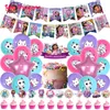 Gabby Dollhouse Birthday Decorations Balloons Arch Kit Cat Theme Set Supply Party Decor Gabbys Doll house Figure Toys for Chil 220426