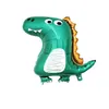 Cartoon Big Dinosaur Aluminium Film Balloon Q Version Tyrannosaurus Rex Forest Theme Party Layout Decoration Supplies