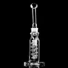 Bobina congelabile alta 28 cm Bong Bubbler Narghilè Bong ad acqua in vetro Pipa da fumo Recycler Dab Rig con ciotola da 14 mm