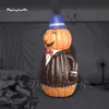 Walking Inflatable Pumpkin Man Halloween Costume 3m Customized Adult Wearable Blow Up Pumpkin Ghost Suit For Party Event