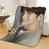 Cobertores Ji Custom Chang Wook Para camas Throw Blange Sãomamento de Summer Anime Travel Blankankets