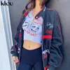 Kliou Aesthetic Graphic Cyber Y2k Streetwear Women Chic Sleeveless Activity Tank Tops Harajuku Skinny Crop Camisole 220318