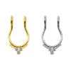 Surgical Steel Fake Septum Piercing Nose Rings Sexy Body Jewelry For Girl Men Non-Pierced