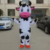 Талисман костюмы высочайшего качества молочная корова мультфильм костюм талисмана взрослый милая корова модное платье Хэллоуин открытый украшения