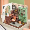 Robotime DIY Studio Bedroom Dining Room House with Furniture Children Adult Doll Miniature Dollhouse Wooden Kits Toy DGM 220715