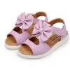 été enfants sandales filles chaussures enfants bébé princesse sandales avec arc creux chaussures de plage mode filles sandales G220418