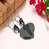 Ketens mode titanium stalen materiaal drietal pendant tweedelige sleutel liefde charme en temperament ketting geschikt voor koppels