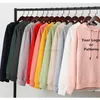 Sweatshirts 2022 zur Personalisierung Übergroßer French Terry Benutzerdefinierter Druck dicker warmer Kapuzenpullover Stickerei Maßgeschneiderter Herrenpullover