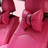 Cuscini per sedili 2 pezzi Design adorabile dell'arco Poggiatesta per auto universale Cuscino per il collo Cuscino per il riposo morbido Accessori per interni Rosa Carino per il regalo di Lday
