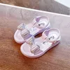 2022 nuove ragazze di estate scarpe sandali piatti per bambini per ragazze piccole scarpe per bambini grandi abito da principessa scarpe con fiocco moda neonate 1-12 G220523