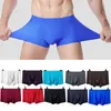 MUITOPANTES ICE ICE SILK MEN FERLIES BXOers Shorts Baixa cintura interior moda sexy roupas íntimas homens boxeador para boxerunderpants