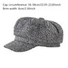 Basker retro cabbie basker för kvinnor toppade Sboy Cap Baker kallt väder varmt åttkantiga vinter hattsberets delm22