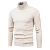 Men's Turtleneck Sweater Autumn Winter Rollneck Knitted Pullover Sweater Keep Warm Men Thick Jumper