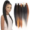 OMBRE سهلة تمتد مسبقًا تمجيدًا تمدد Kanekalon الشعر التمديد بالجملة 26 بوصة Jumbo Box Crochet Hair for Black White Women